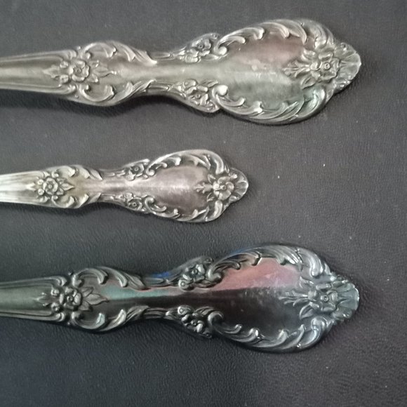 Set WM Rogers silverplated Server Spoon meat fork Gravy ladle - Picture 6 of 7